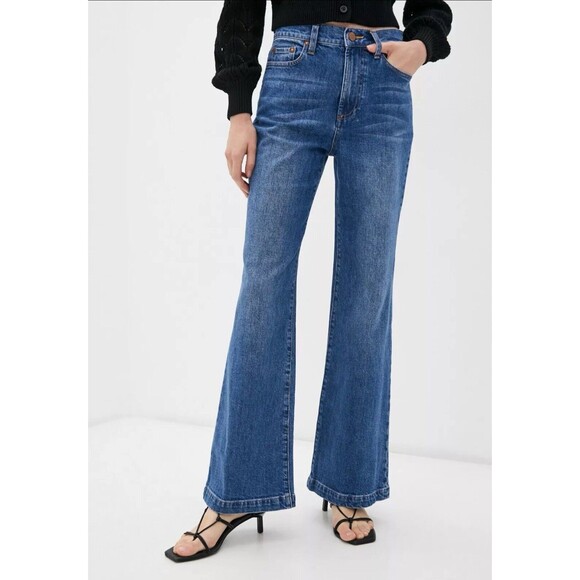 Alice + Olivia New Size 24 High Rise You Look Stunning Best Intentions Jeans New - Picture 1 of 14